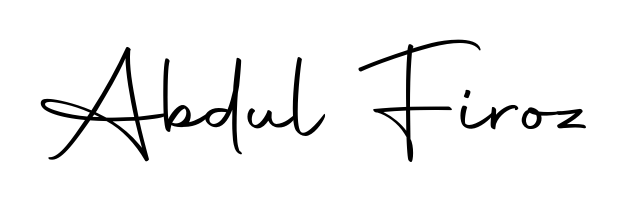 Upgrade your professional image with Abdul Firoz signature created with Autography-DOLnW font. Fast, free, and watermark-free download. Abdul Firoz signature style 10 images and pictures png