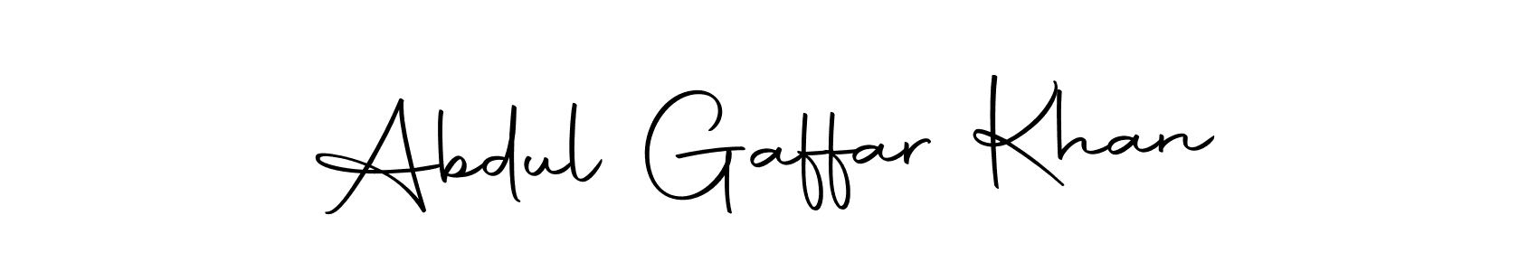 Design your own signature with our free online signature maker. With this signature software, you can create a handwritten (Autography-DOLnW) signature for name Abdul Gaffar Khan. Abdul Gaffar Khan signature style 10 images and pictures png