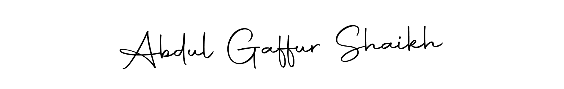 How to make Abdul Gaffur Shaikh name signature. Use Autography-DOLnW style for creating short signs online. This is the latest handwritten sign. Abdul Gaffur Shaikh signature style 10 images and pictures png