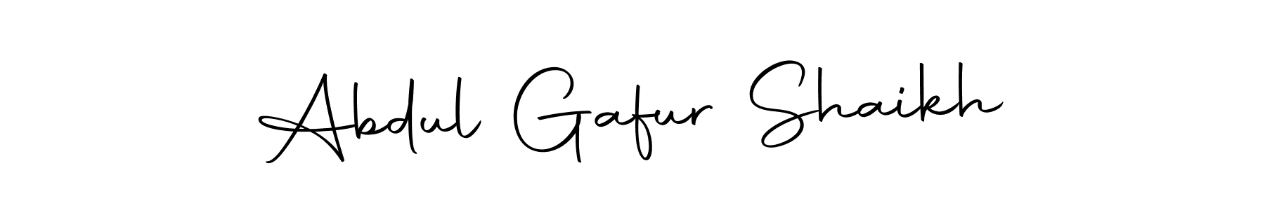 How to make Abdul Gafur Shaikh name signature. Use Autography-DOLnW style for creating short signs online. This is the latest handwritten sign. Abdul Gafur Shaikh signature style 10 images and pictures png