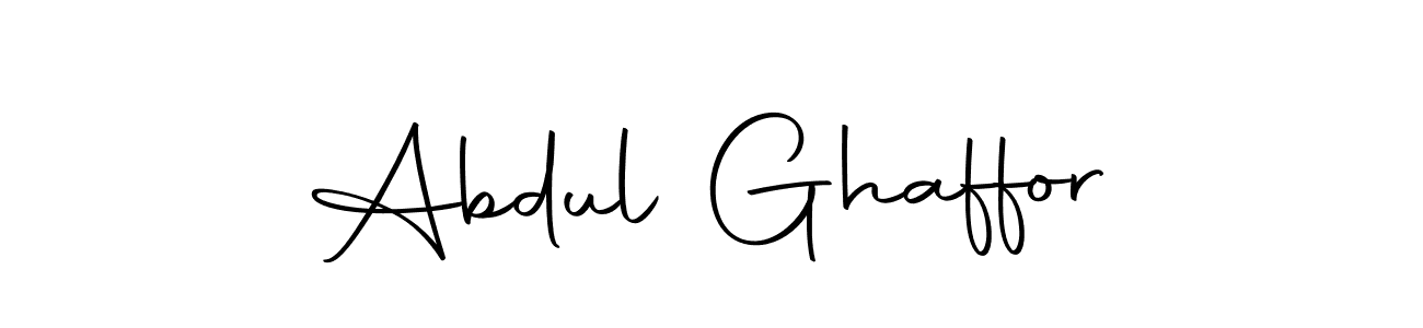 How to make Abdul Ghaffor name signature. Use Autography-DOLnW style for creating short signs online. This is the latest handwritten sign. Abdul Ghaffor signature style 10 images and pictures png