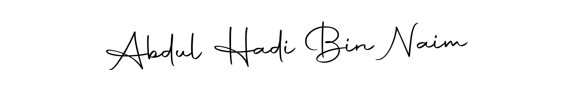 Make a beautiful signature design for name Abdul Hadi Bin Naim. Use this online signature maker to create a handwritten signature for free. Abdul Hadi Bin Naim signature style 10 images and pictures png