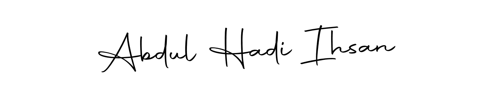 How to make Abdul Hadi Ihsan signature? Autography-DOLnW is a professional autograph style. Create handwritten signature for Abdul Hadi Ihsan name. Abdul Hadi Ihsan signature style 10 images and pictures png