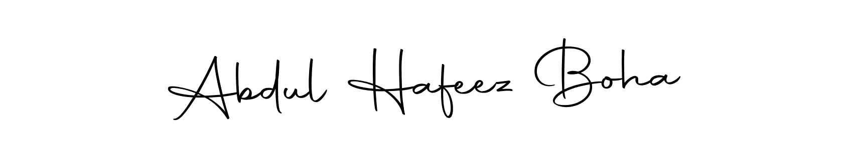 The best way (Autography-DOLnW) to make a short signature is to pick only two or three words in your name. The name Abdul Hafeez Boha include a total of six letters. For converting this name. Abdul Hafeez Boha signature style 10 images and pictures png