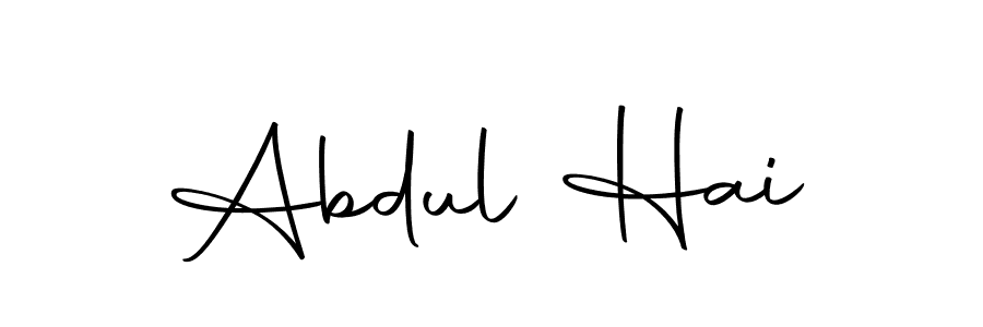 Make a beautiful signature design for name Abdul Hai. With this signature (Autography-DOLnW) style, you can create a handwritten signature for free. Abdul Hai signature style 10 images and pictures png