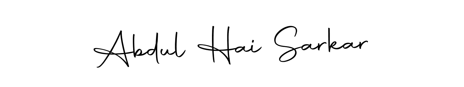 Create a beautiful signature design for name Abdul Hai Sarkar. With this signature (Autography-DOLnW) fonts, you can make a handwritten signature for free. Abdul Hai Sarkar signature style 10 images and pictures png