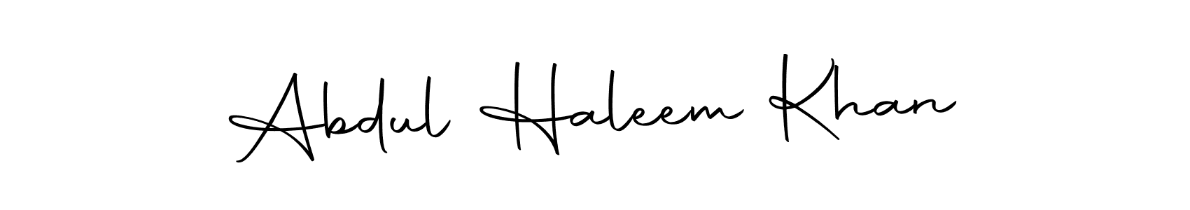 Use a signature maker to create a handwritten signature online. With this signature software, you can design (Autography-DOLnW) your own signature for name Abdul Haleem Khan. Abdul Haleem Khan signature style 10 images and pictures png