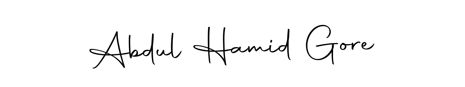 The best way (Autography-DOLnW) to make a short signature is to pick only two or three words in your name. The name Abdul Hamid Gore include a total of six letters. For converting this name. Abdul Hamid Gore signature style 10 images and pictures png