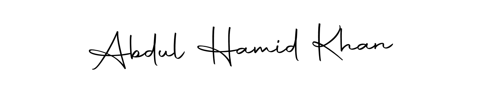 Abdul Hamid Khan stylish signature style. Best Handwritten Sign (Autography-DOLnW) for my name. Handwritten Signature Collection Ideas for my name Abdul Hamid Khan. Abdul Hamid Khan signature style 10 images and pictures png