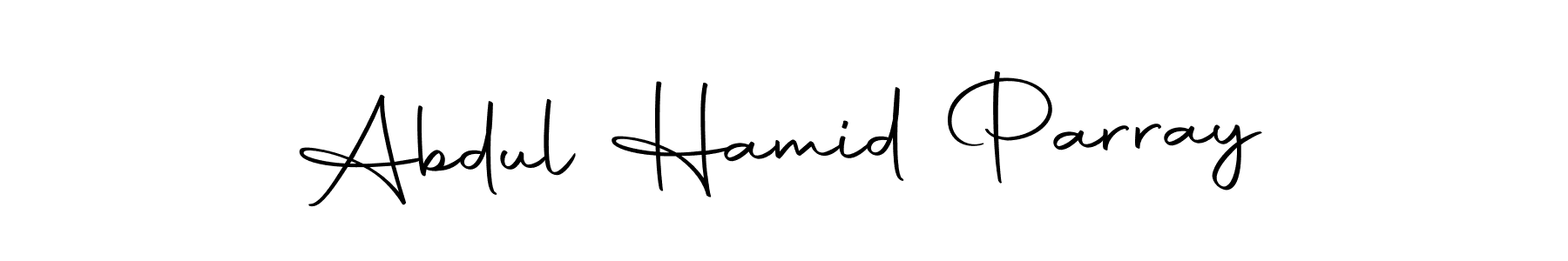 The best way (Autography-DOLnW) to make a short signature is to pick only two or three words in your name. The name Abdul Hamid Parray include a total of six letters. For converting this name. Abdul Hamid Parray signature style 10 images and pictures png