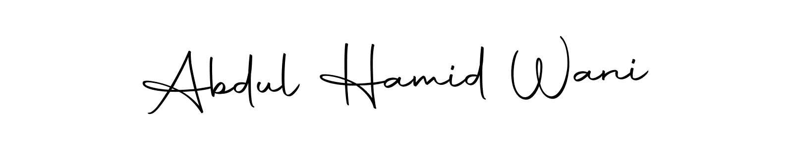 It looks lik you need a new signature style for name Abdul Hamid Wani. Design unique handwritten (Autography-DOLnW) signature with our free signature maker in just a few clicks. Abdul Hamid Wani signature style 10 images and pictures png