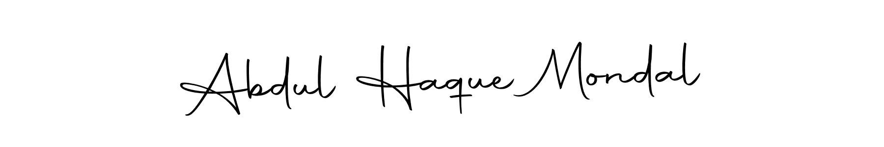 You should practise on your own different ways (Autography-DOLnW) to write your name (Abdul Haque Mondal) in signature. don't let someone else do it for you. Abdul Haque Mondal signature style 10 images and pictures png