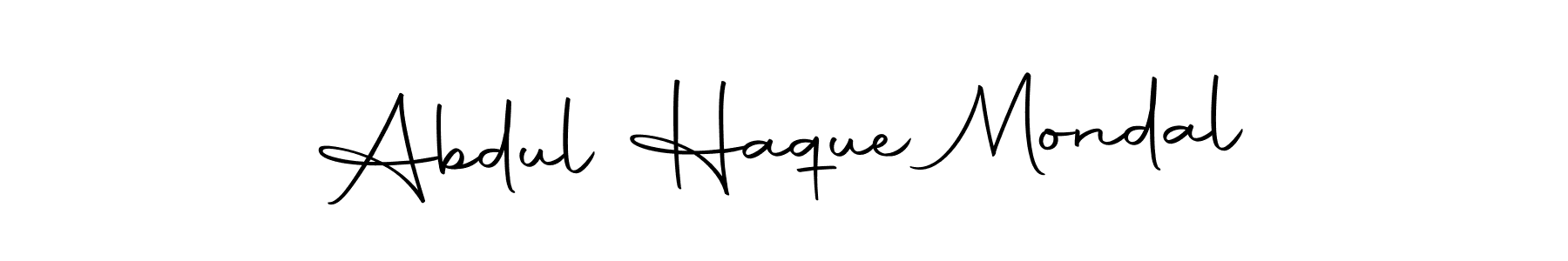 You should practise on your own different ways (Autography-DOLnW) to write your name (Abdul Haque Mondal) in signature. don't let someone else do it for you. Abdul Haque Mondal signature style 10 images and pictures png