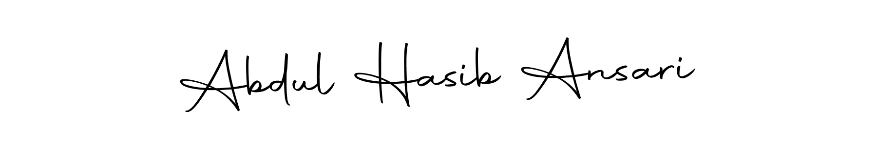 How to make Abdul Hasib Ansari signature? Autography-DOLnW is a professional autograph style. Create handwritten signature for Abdul Hasib Ansari name. Abdul Hasib Ansari signature style 10 images and pictures png