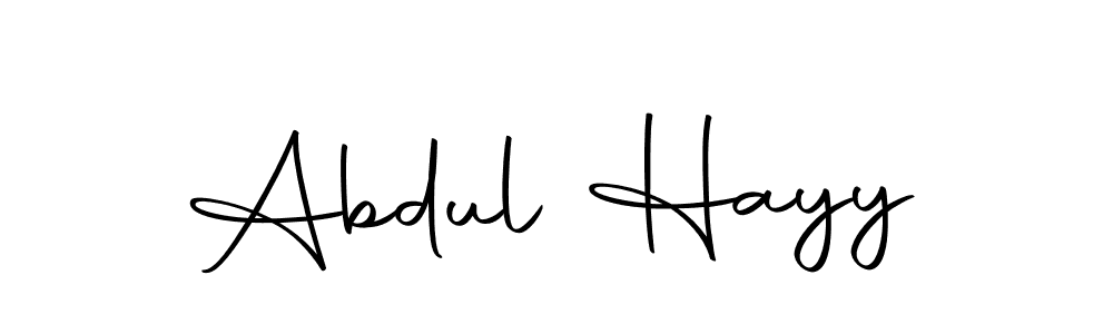 Make a beautiful signature design for name Abdul Hayy. With this signature (Autography-DOLnW) style, you can create a handwritten signature for free. Abdul Hayy signature style 10 images and pictures png