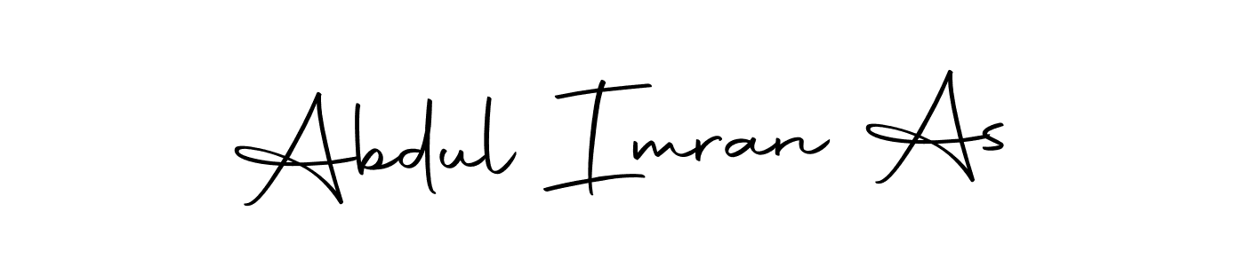 Design your own signature with our free online signature maker. With this signature software, you can create a handwritten (Autography-DOLnW) signature for name Abdul Imran As. Abdul Imran As signature style 10 images and pictures png