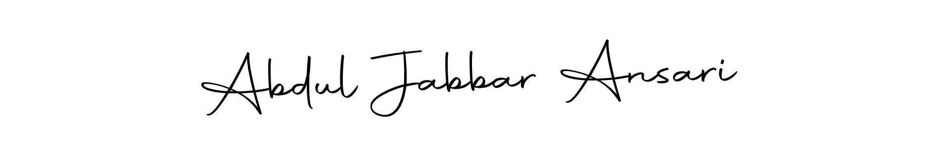 The best way (Autography-DOLnW) to make a short signature is to pick only two or three words in your name. The name Abdul Jabbar Ansari include a total of six letters. For converting this name. Abdul Jabbar Ansari signature style 10 images and pictures png