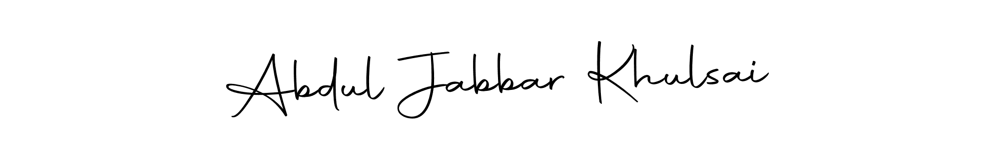 Similarly Autography-DOLnW is the best handwritten signature design. Signature creator online .You can use it as an online autograph creator for name Abdul Jabbar Khulsai. Abdul Jabbar Khulsai signature style 10 images and pictures png