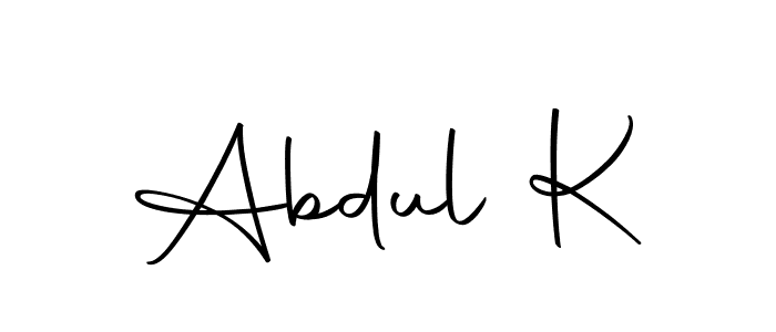 Similarly Autography-DOLnW is the best handwritten signature design. Signature creator online .You can use it as an online autograph creator for name Abdul K. Abdul K signature style 10 images and pictures png