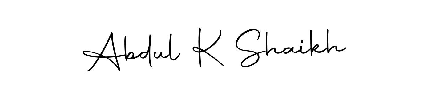 Abdul K Shaikh stylish signature style. Best Handwritten Sign (Autography-DOLnW) for my name. Handwritten Signature Collection Ideas for my name Abdul K Shaikh. Abdul K Shaikh signature style 10 images and pictures png
