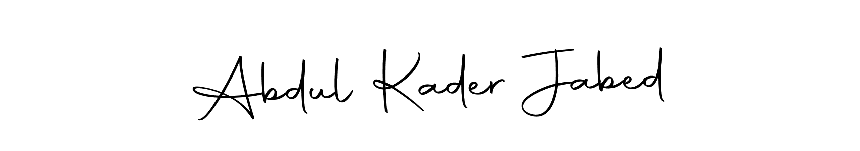 Also we have Abdul Kader Jabed name is the best signature style. Create professional handwritten signature collection using Autography-DOLnW autograph style. Abdul Kader Jabed signature style 10 images and pictures png