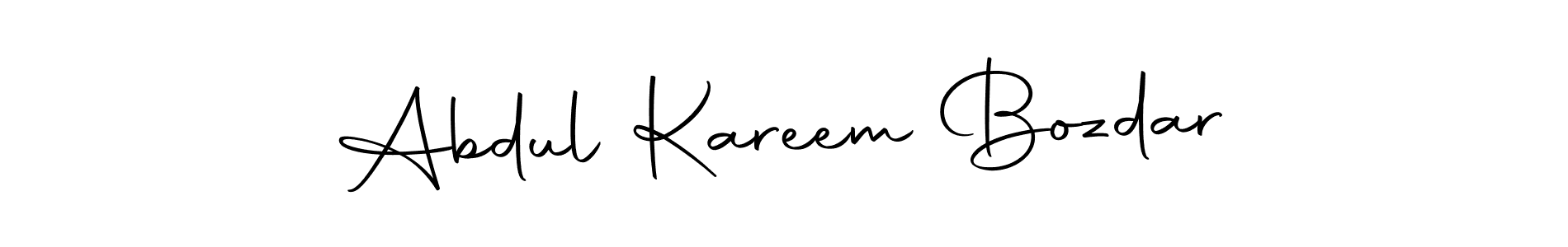 Here are the top 10 professional signature styles for the name Abdul Kareem Bozdar. These are the best autograph styles you can use for your name. Abdul Kareem Bozdar signature style 10 images and pictures png