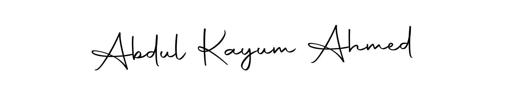 Make a beautiful signature design for name Abdul Kayum Ahmed. With this signature (Autography-DOLnW) style, you can create a handwritten signature for free. Abdul Kayum Ahmed signature style 10 images and pictures png