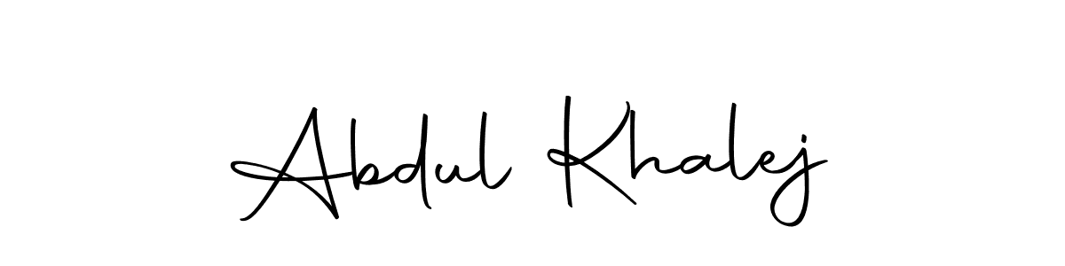 if you are searching for the best signature style for your name Abdul Khalej. so please give up your signature search. here we have designed multiple signature styles  using Autography-DOLnW. Abdul Khalej signature style 10 images and pictures png