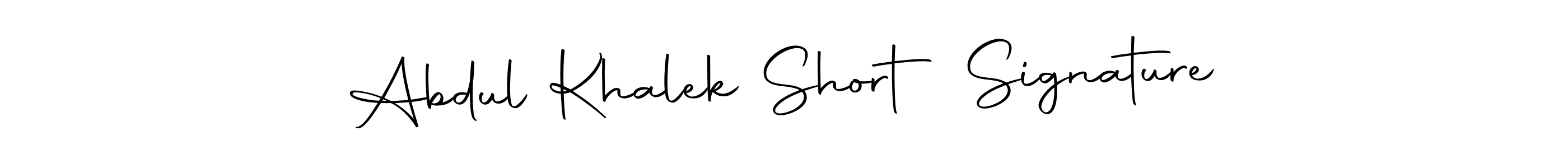 Make a beautiful signature design for name Abdul Khalek Short Signature. With this signature (Autography-DOLnW) style, you can create a handwritten signature for free. Abdul Khalek Short Signature signature style 10 images and pictures png