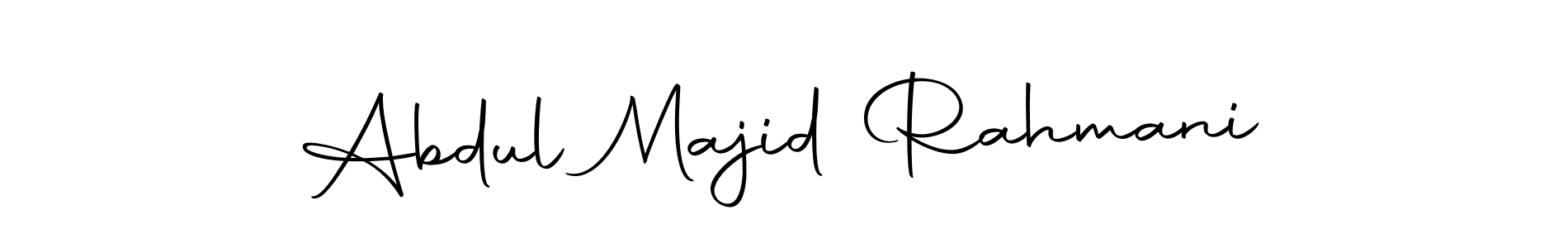 Create a beautiful signature design for name Abdul Majid Rahmani. With this signature (Autography-DOLnW) fonts, you can make a handwritten signature for free. Abdul Majid Rahmani signature style 10 images and pictures png