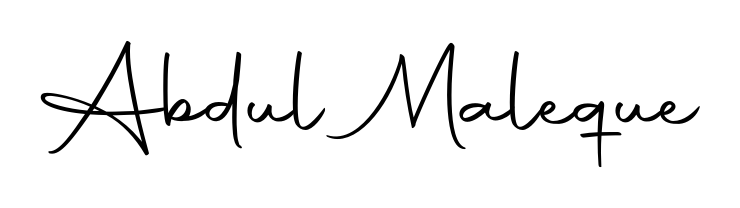 Get an exclusive digital autograph for Abdul Maleque. The Autography-DOLnW typeface captures the charm of real penmanship on paper. Abdul Maleque signature style 10 images and pictures png