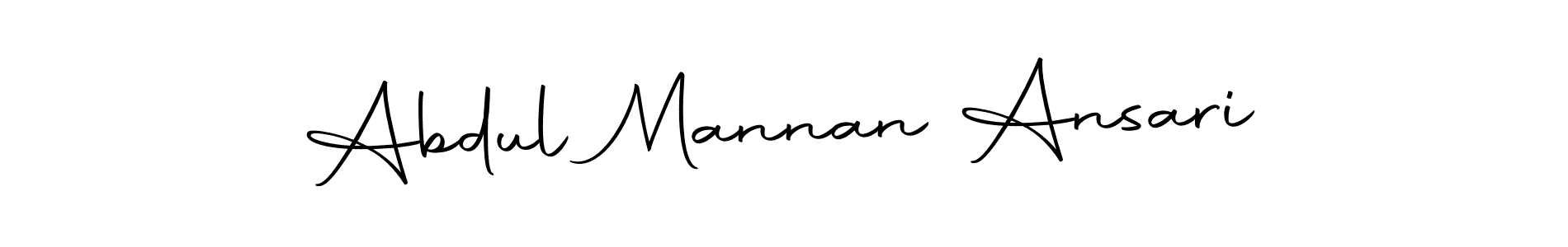 Make a beautiful signature design for name Abdul Mannan Ansari. With this signature (Autography-DOLnW) style, you can create a handwritten signature for free. Abdul Mannan Ansari signature style 10 images and pictures png