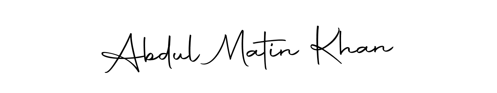 Design your own signature with our free online signature maker. With this signature software, you can create a handwritten (Autography-DOLnW) signature for name Abdul Matin Khan. Abdul Matin Khan signature style 10 images and pictures png