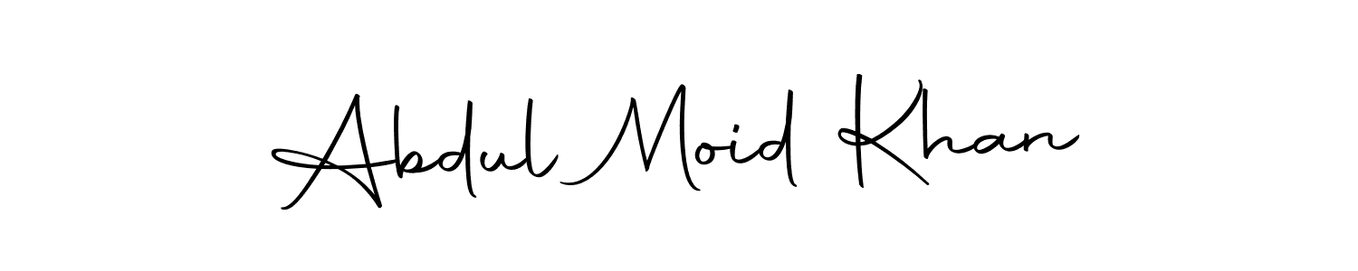 Create a beautiful signature design for name Abdul Moid Khan. With this signature (Autography-DOLnW) fonts, you can make a handwritten signature for free. Abdul Moid Khan signature style 10 images and pictures png