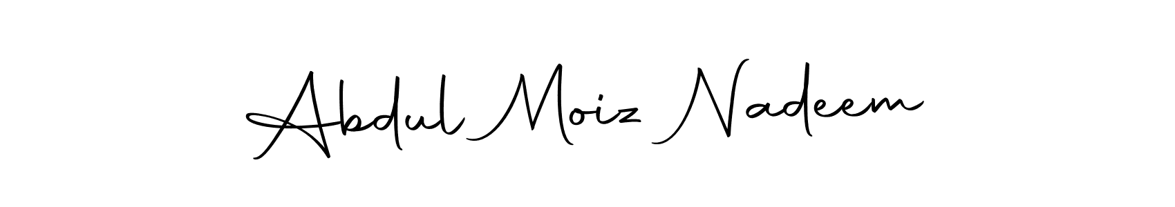 Design your own signature with our free online signature maker. With this signature software, you can create a handwritten (Autography-DOLnW) signature for name Abdul Moiz Nadeem. Abdul Moiz Nadeem signature style 10 images and pictures png