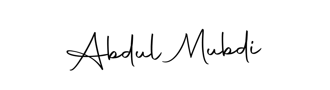 You should practise on your own different ways (Autography-DOLnW) to write your name (Abdul Mubdi) in signature. don't let someone else do it for you. Abdul Mubdi signature style 10 images and pictures png