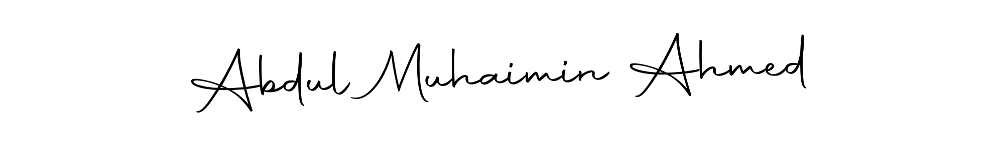 Design your own signature with our free online signature maker. With this signature software, you can create a handwritten (Autography-DOLnW) signature for name Abdul Muhaimin Ahmed. Abdul Muhaimin Ahmed signature style 10 images and pictures png