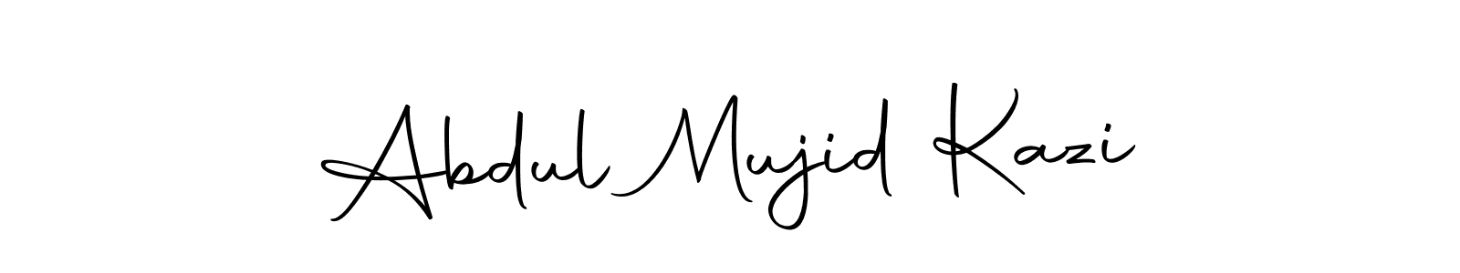 Make a beautiful signature design for name Abdul Mujid Kazi. Use this online signature maker to create a handwritten signature for free. Abdul Mujid Kazi signature style 10 images and pictures png