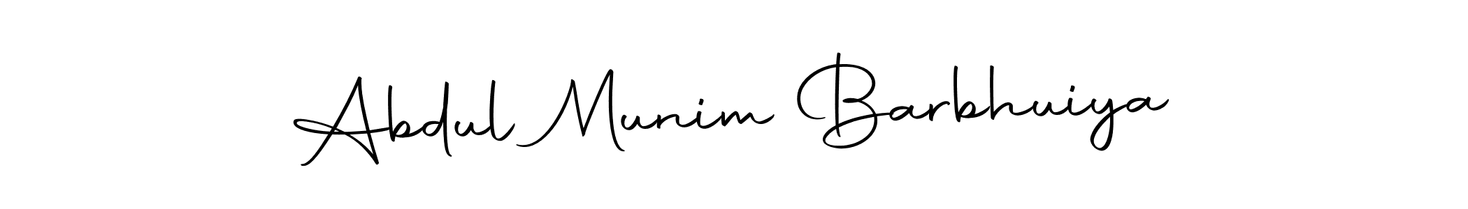 Make a short Abdul Munim Barbhuiya signature style. Manage your documents anywhere anytime using Autography-DOLnW. Create and add eSignatures, submit forms, share and send files easily. Abdul Munim Barbhuiya signature style 10 images and pictures png