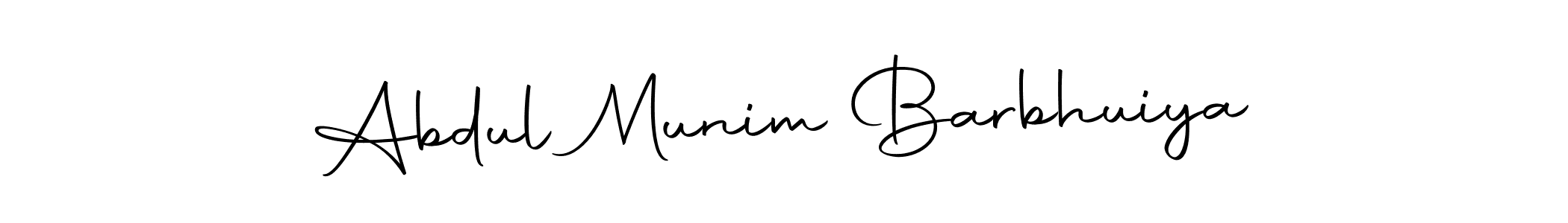 Make a short Abdul Munim Barbhuiya signature style. Manage your documents anywhere anytime using Autography-DOLnW. Create and add eSignatures, submit forms, share and send files easily. Abdul Munim Barbhuiya signature style 10 images and pictures png