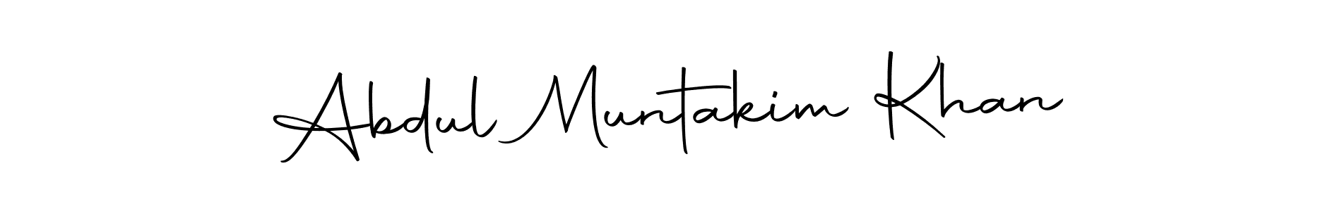 Design your own signature with our free online signature maker. With this signature software, you can create a handwritten (Autography-DOLnW) signature for name Abdul Muntakim Khan. Abdul Muntakim Khan signature style 10 images and pictures png