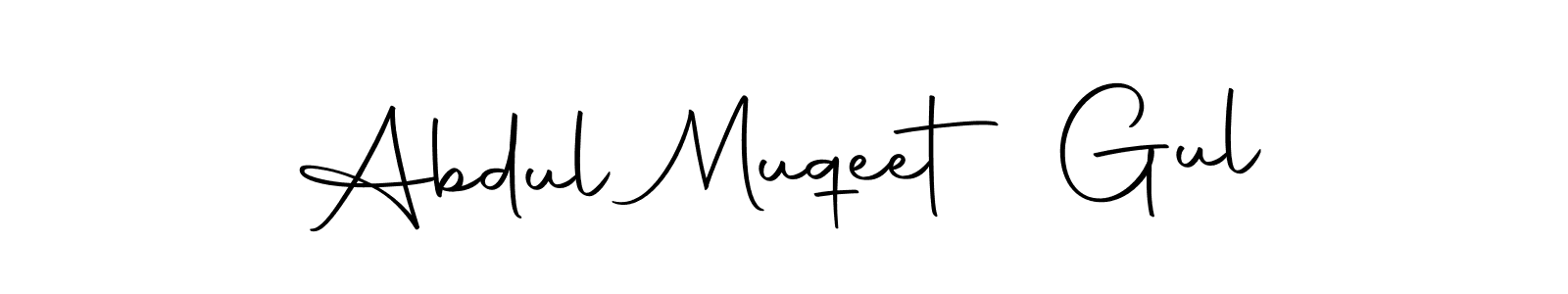 Design your own signature with our free online signature maker. With this signature software, you can create a handwritten (Autography-DOLnW) signature for name Abdul Muqeet Gul. Abdul Muqeet Gul signature style 10 images and pictures png