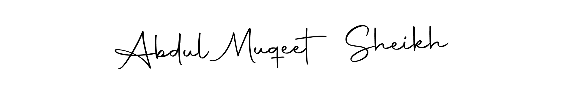 Create a beautiful signature design for name Abdul Muqeet Sheikh. With this signature (Autography-DOLnW) fonts, you can make a handwritten signature for free. Abdul Muqeet Sheikh signature style 10 images and pictures png