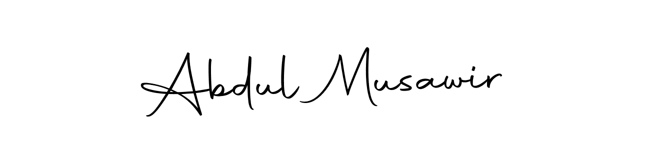The best way (Autography-DOLnW) to make a short signature is to pick only two or three words in your name. The name Abdul Musawir include a total of six letters. For converting this name. Abdul Musawir signature style 10 images and pictures png