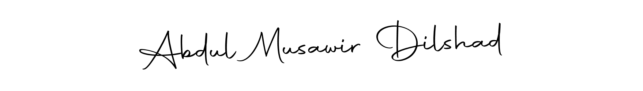 Make a beautiful signature design for name Abdul Musawir Dilshad. With this signature (Autography-DOLnW) style, you can create a handwritten signature for free. Abdul Musawir Dilshad signature style 10 images and pictures png