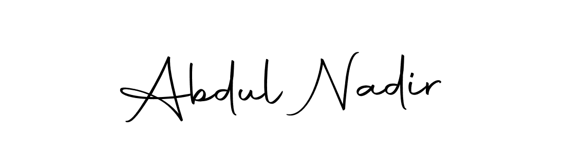 How to make Abdul Nadir signature? Autography-DOLnW is a professional autograph style. Create handwritten signature for Abdul Nadir name. Abdul Nadir signature style 10 images and pictures png