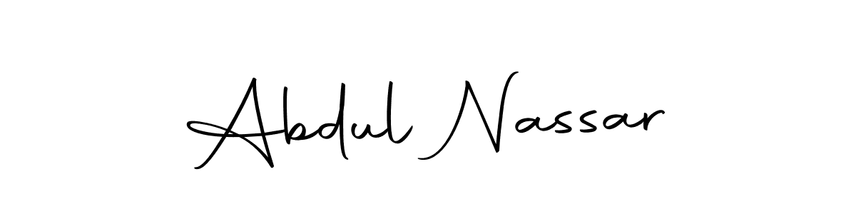 Use a signature maker to create a handwritten signature online. With this signature software, you can design (Autography-DOLnW) your own signature for name Abdul Nassar. Abdul Nassar signature style 10 images and pictures png