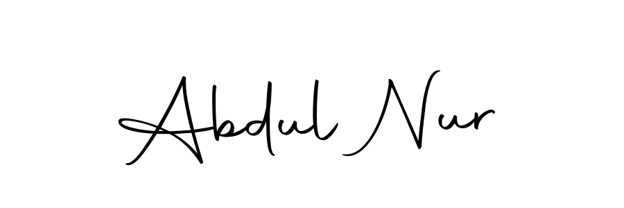 Make a beautiful signature design for name Abdul Nur. With this signature (Autography-DOLnW) style, you can create a handwritten signature for free. Abdul Nur signature style 10 images and pictures png