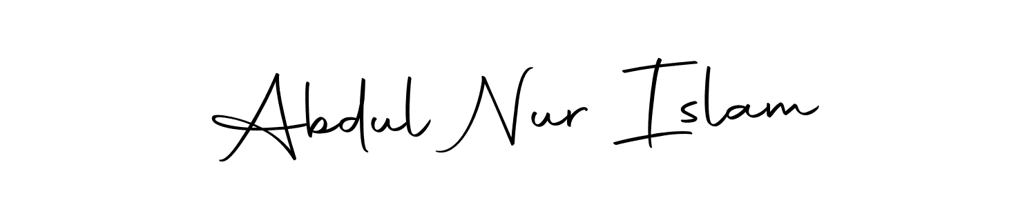 Design your own signature with our free online signature maker. With this signature software, you can create a handwritten (Autography-DOLnW) signature for name Abdul Nur Islam. Abdul Nur Islam signature style 10 images and pictures png
