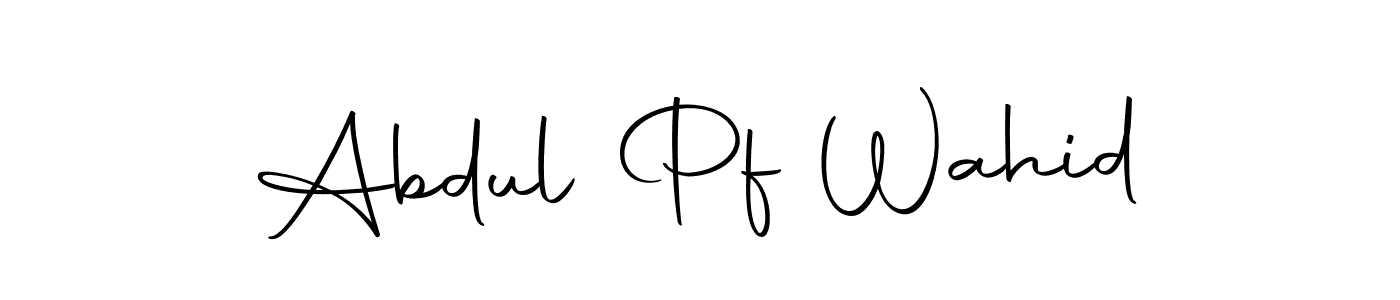 Create a beautiful signature design for name Abdul Pf Wahid. With this signature (Autography-DOLnW) fonts, you can make a handwritten signature for free. Abdul Pf Wahid signature style 10 images and pictures png